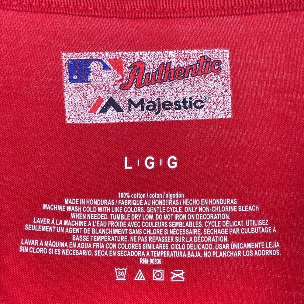 Majestic LA Angels Men's Large Short Sleeve Graphic Tee MLB Logo